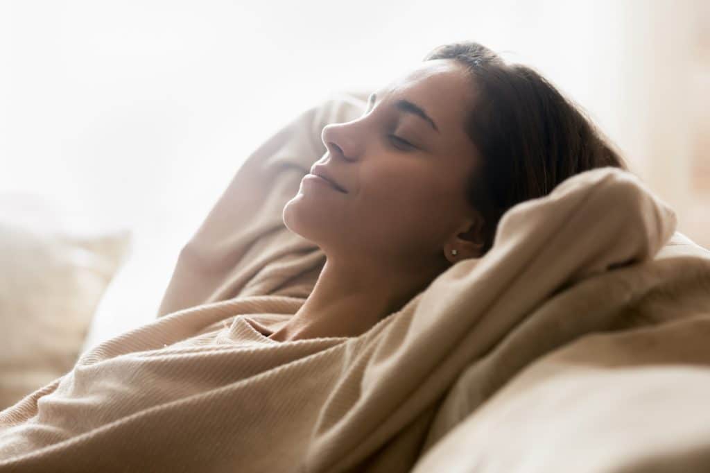 Relaxed woman