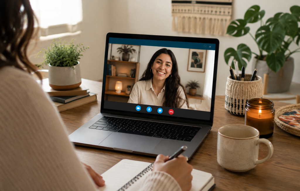 virtual therapy with latina therapist chicago
